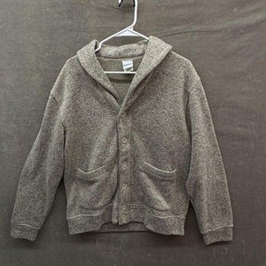 Haband Sweater Mens Medium Gray Heather Shawl Collar Button Cardigan Pockets 1