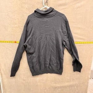 Old Navy Sweater Mens 2XL Black Shawl Collar Popover Pullover Knit Pre-Owned Goo 4