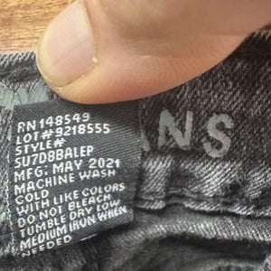 Steves Jeans Womens 8 Black Distressed Skinny Stretch Denim Pre-Owned Pockets 3