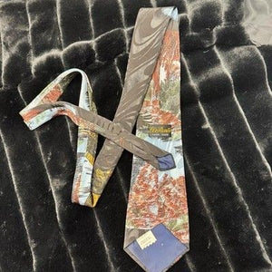 Belford Silk Tie Mens Vintage Bald Eagle Outdoors Pre-Owned Good Condition 4