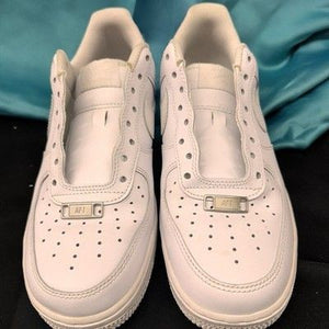 2021 NIKE AIR FORCE 1 RETRO LOW OG I TRIPLE WHITE New Laces Included Sz 9.5 1