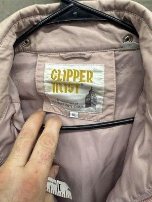 Vintage Mist Jacket Mens XL Light Pink Hooded Drawstring Windbreaker Pre-Owned G 1