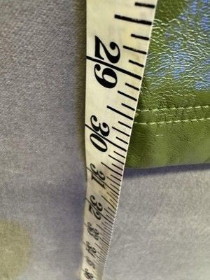 Free People Pants Womens 12 Green Faux Leather Wide Leg Cropped High Rise Boho 3