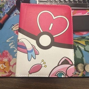 Pokemon Jigglypuff Sylveon Fairy TCG Card Zip 3 Ring Binder 4 Pockets 55 Pages 1