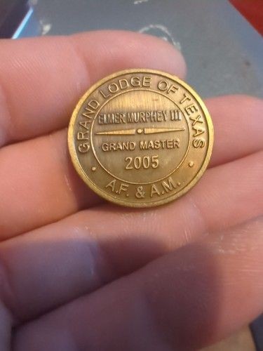 Masonic 2005 Grand Lodge Of Texas Elmer Murphey Coin