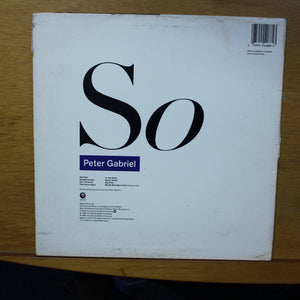 Peter Gabriel So LP Geffen Records GHSP 2035 1986 2
