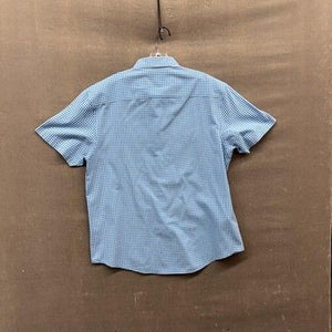 Penguin Munsingwear Shirt Mens Large Blue Gingham Check Button Down Classic Fit 4