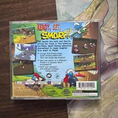 PlayStation Smurf Racer Video Game Disc Case Manual SLUS 01309 ESRB Everyone