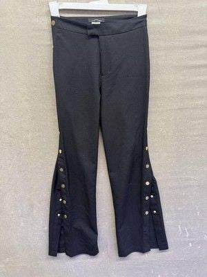 Romeo Juliet Couture Pants Womens Small Flare Gold Button High Rise Stretch 3