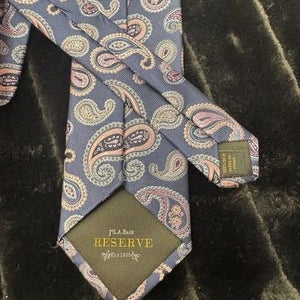Jos A Bank Reserve Silk Tie Mens Paisley Made Italy Formal Necktie Dress 5