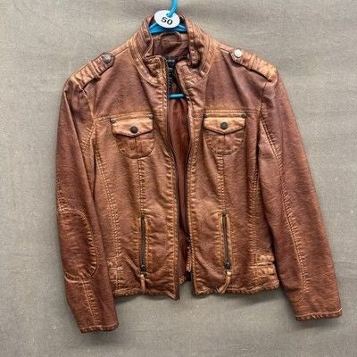 Vintage Y2K LORD & TAYLOR Brown Jacket Size 2 Vegan