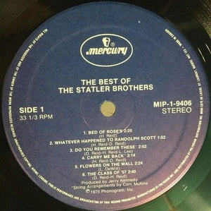 The Statler Brothers Vinyl LP Record The Best Of The Statler Brothers Used 3