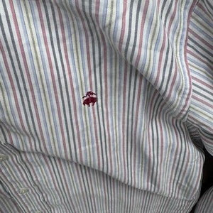 Brooks Brothers Shirt Mens Large Striped Button Down Non Iron Classic Dress Shir 2