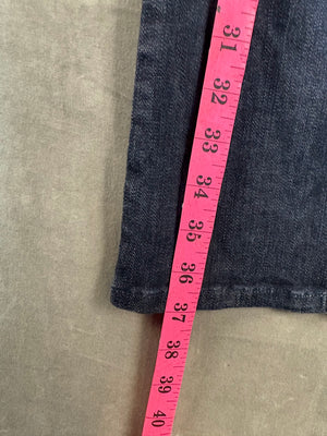 Charlotte Russe Jeans Dark Blue Flare Size 4S Good Condition Stretch Denim 5