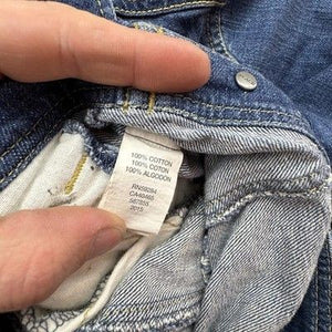 Childrens Place Denim Jacket Girls Medium 7/8 Blue Studded Button Front Pre-Owne 5