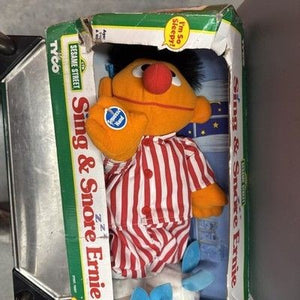 Vintage 1996 TYCO SESAME STREET Sleep And Snore ERNIE 37207 *NEW, SEE PICS* 1