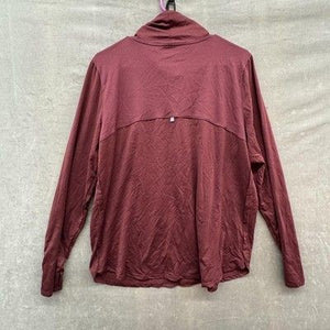 L.L.Bean Pullover Cowl Neck Burgundy Womens XL Performance Long Sleeve Pre-Owned 4