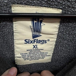 Six Flags Over Texas Sweatshirt Mens XL Gray Crewneck Pullover Graphic Fleece 2