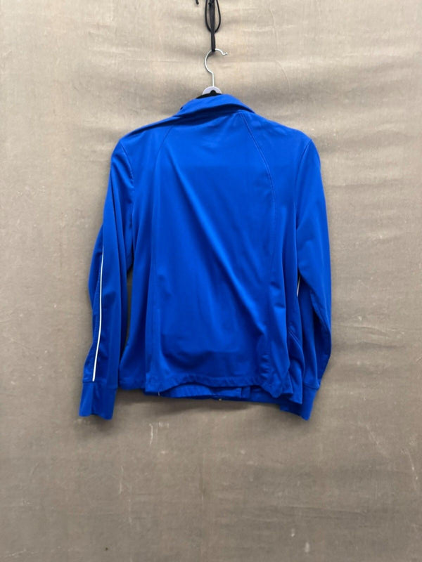 DANSKIN NOW FITTED BLUE/WHITE TRIM JACKET SZ XL 16-18 #8774 & PANTS SZ SM 4-6