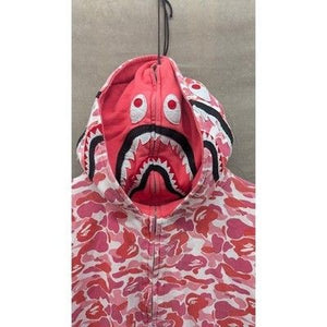 A Bathing Ape BAPE Shark Hoodie XXL Pink Camo 1