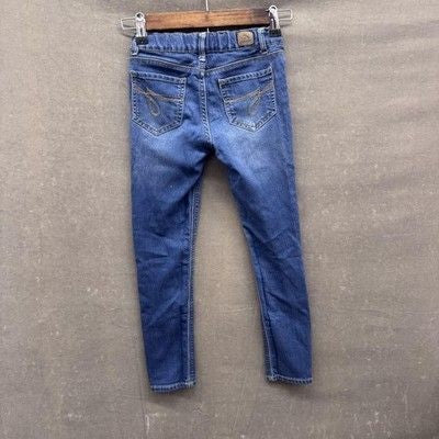 Jordache Jeans Girls 8 Regular Blue Super Skinny Stretch Denim Pre-Owned Adjusta