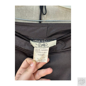 Debbie Shuchat for COMO Women's Dress Pants Black Brown Size M Excellent Polyest 2
