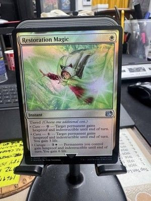 Restoration Magic FFV Custom MTG Card Holographic Foil Final Fantasy Art Instant