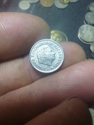 Netherlands 10 Cent 1950 Nickel Coin Juliana Circulated