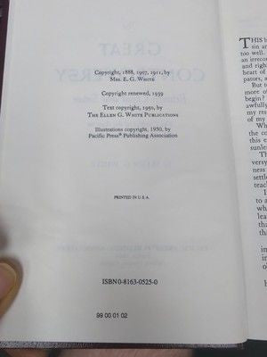 The Great Controversy by Ellen G White 1951 Pacific Press SDA HC