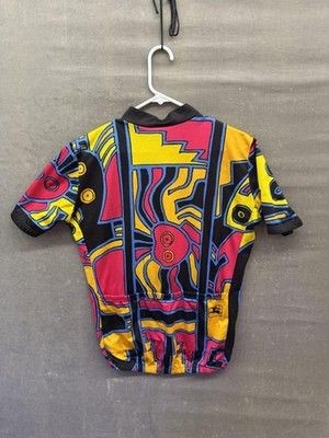 Giordana Vintage Cycling Shirt Mens Large Multicolor Abstract Graphic Pre-Owned 4