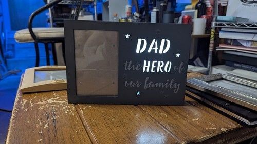 Dad The Hero Of Our Family Picture Frame