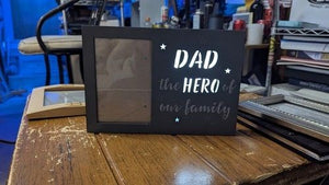 Dad The Hero Of Our Family Picture Frame Open Box 1