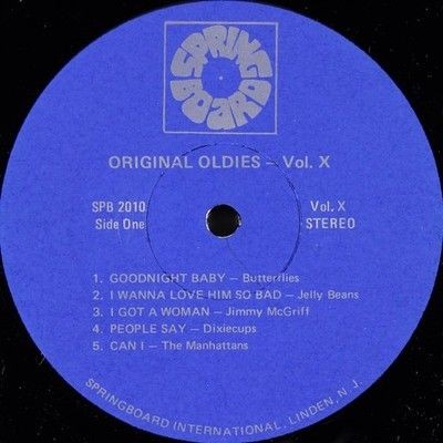 Various Original Oldies Vol. 10 Vinyl LP Record