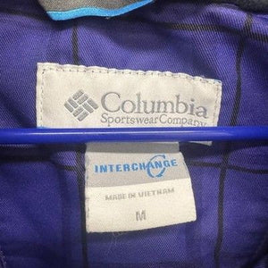 Columbia Jacket Womens Medium Purple Plaid Interchange Waterproof Hooded Coat 4