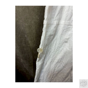 White Linen Drawstring Wide-Leg Pants with by Firefly Basics Size M 4