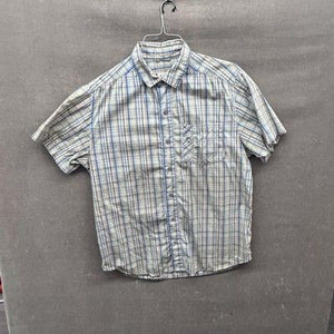 Columbia Shirt Mens Medium Blue Yellow Plaid Omni-Wick Short Sleeve Outdoor 1