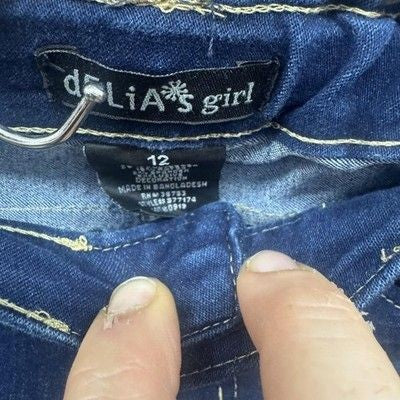 Delia's Jeans Girls 12 Skinny Stretch Denim Adjustable Waist Pants
