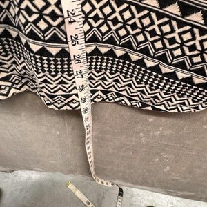 Mossimo Supply Co Dress Womens Small Black White Skater Fit & Flare Aztec Print 5