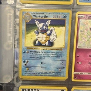 Shadowless Wartortle 042/102 Base Set Regular English Uncommon HP 70 1999 WOTC 1