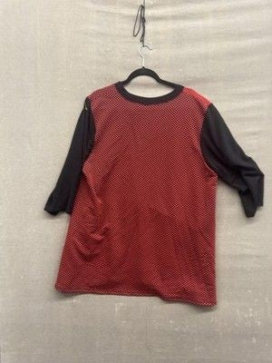 Curvesque Tunic Top Womens 2XL Red Black Polka Dot Pocket Asymmetrical Pre-Owned 3