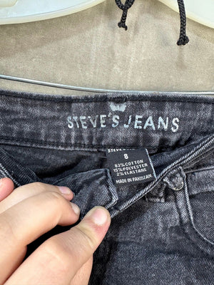 Steve's Jeans Women's Black Slim Fit Jeans Size 8 Good Condition Stretch 2