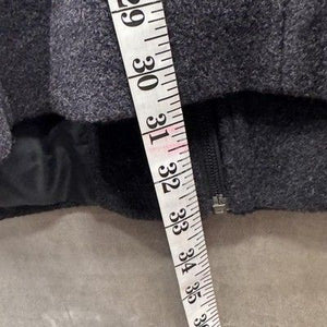 St Johns Bay Coat Womens Medium Gray Wool Blend Cashmere Lined Winter Jacket 2