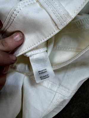 White House Black Market Women Casual White Embellished Pants Size 4 Pre-Owned 3