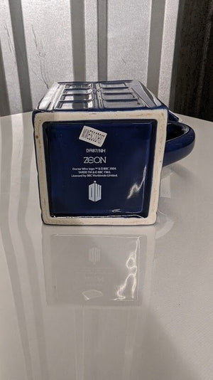 Doctor Who Tardis Ceramic Teapot Mug Zeon Blue Color Police Box 1
