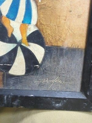 Vintage Framed Original Painting by Joyce Roybal Signed 3