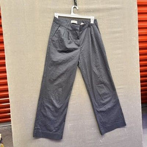 Abercrombie & Fitch Pants Womens 6 Gray Wide Leg Pleated Trouser High Rise 2