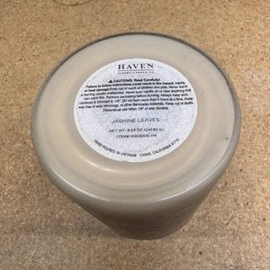 Haven Street Candle Company JASMINE LEAVES Hand Poured 8.53 Oz ~ Made in USA ~ 4