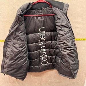 Calvin Klein Puffer Jacket Mens Black Water Resistant Wind Protection Zip Coat 4