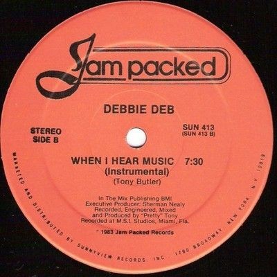 Debbie Deb When I Hear Music 12 Inch Vinyl Record Used