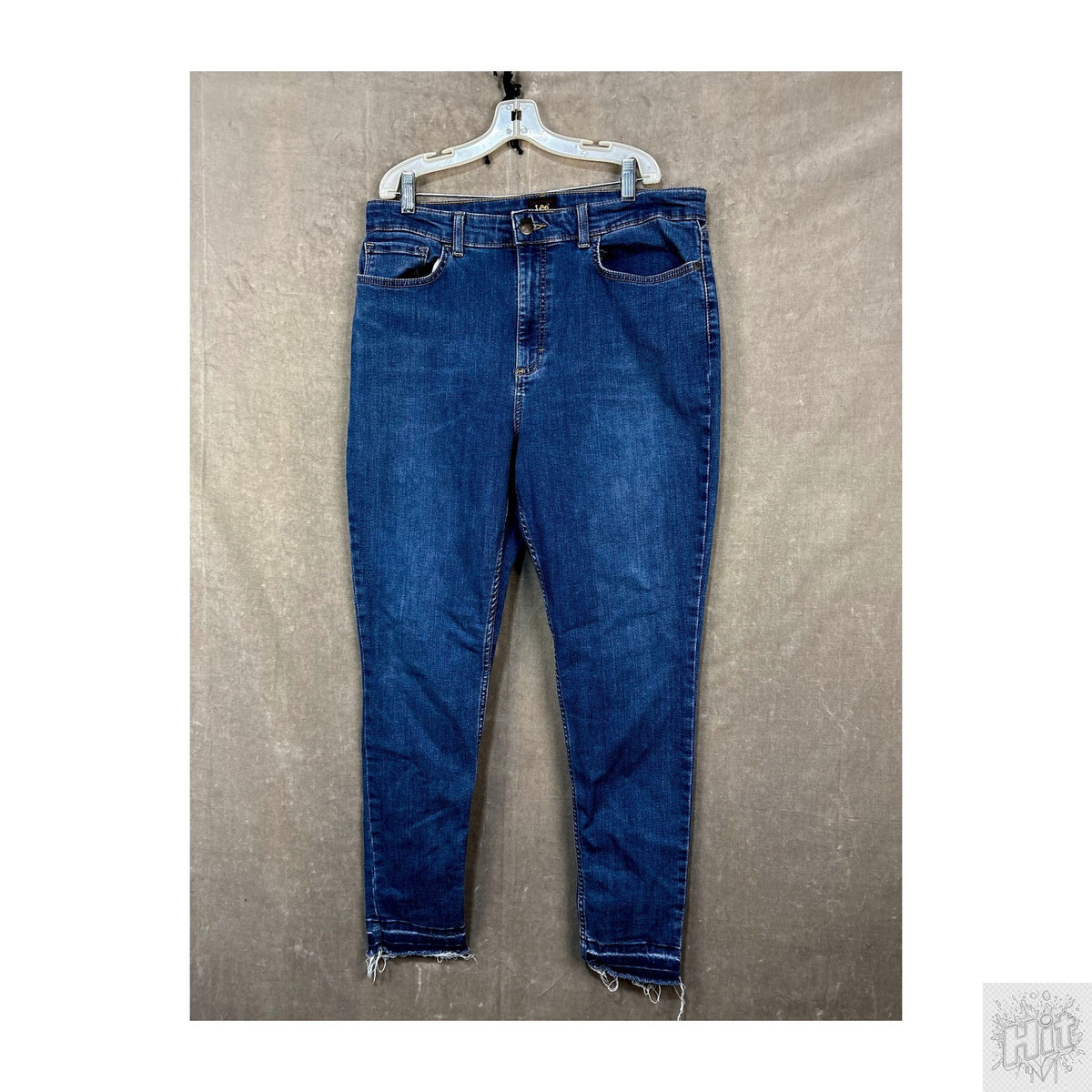 Lee Heritage Straight Women's Jeans Size 11 Medium Wash Frayed Hem